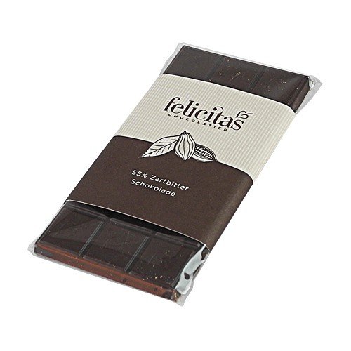 Tafelschokolade 'Zartbitter' (100 g) von Confiserie Felicitas