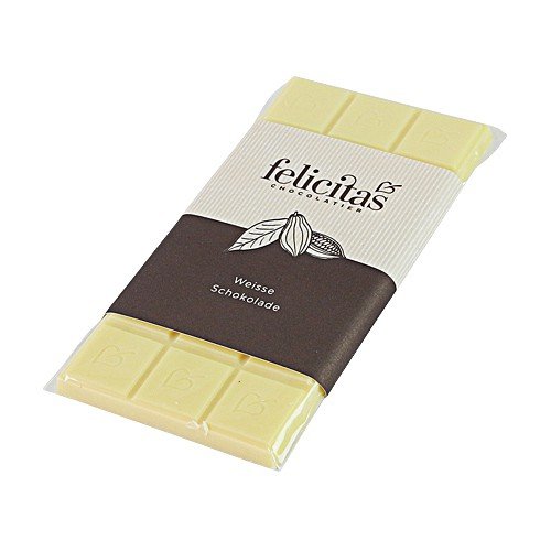 Tafelschokolade 'weiße Schokolade' (100 g) von Confiserie Felicitas