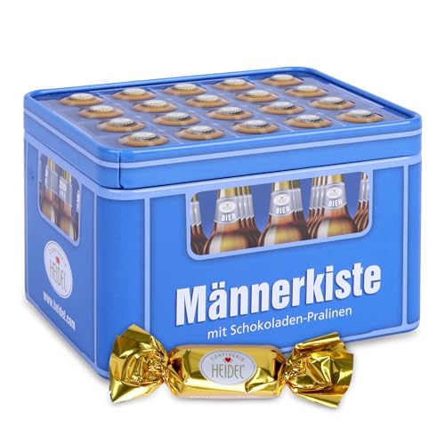 Heidel Männerkiste Schokolade Pralinen im Bier Kasten-Design – Männergeschenke für Papa, Opa, Bruder, Partner – Perfekt für Geburtstag, Vatertag & Dankeschön – Süßigkeiten mit cremiger Füllung Heidel Männerkiste Schokolade Pralinen im Bier Kasten-Design – Männergeschenke für Papa, Opa, Bruder, Partner – Perfekt für Geburtstag, Vatertag & Dankeschön – Süßigkeiten mit cremiger Füllung von Confiserie Heidel