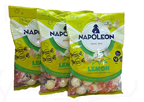 Napoleon Zitrone 3 x 130g | Vegan | Halal | Glutenfrei von Confiserie Napoleon