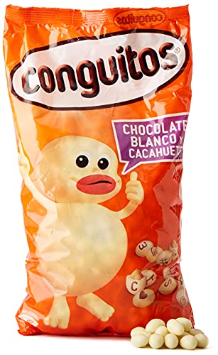 Conguitos Blancos - Erdnuss mit weißer Schokolade - 1000 gr von Conguitos