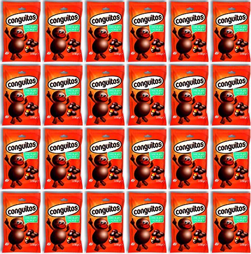 Conguitos - Mit Schokolade überzogene Erdnüsse 90 gr. - [Pack 24] von Conguitos
