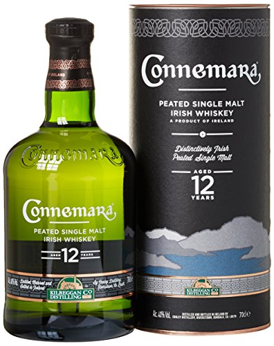 Connemara 12 Jahre mit Geschenkverpackung | getorfter Single Malt Irish Whiskey | rauchiges Aroma | 40% Vol | 700ml Einzelflasche von Connemara
