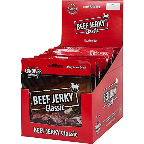 Conower Beef Jerkey Classic, 12er Pack (12 x 25 g) von Conower