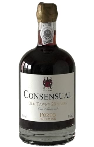 Consensual Portwein, 20 Jahre alter Tawny Port, 500 ml – Exklusiver Süßer verstärkter Wein aus dem Douro, Portugal von Consensual