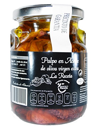 Conservas La Receta Großer Oktopus Stücke in Nativem Olivenöl Extra aus Spanien von Conservas La Receta