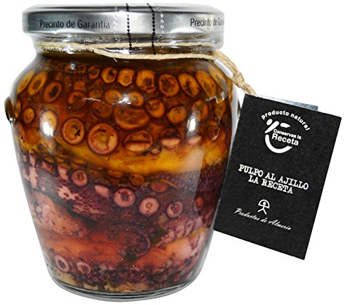 Oktopus mit knoblauch und kaltgepresstem olivenöl - 550 gr von Conservas La Receta