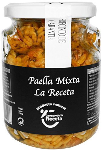 Paella Mixta. (Fleisch und Meeresfrüchte) - Conservas La Receta - Karton 10 x 250 gr - Insgesamt: 2500 gr von Conservas La Receta