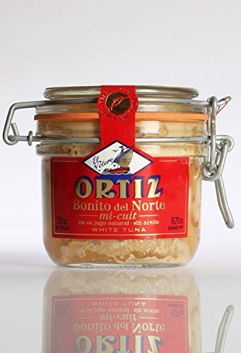 Bonito del Norte Mi Cuit - Weisser Thunfisch im Glas gekocht, 200g Bonito del Norte Mi Cuit - Weisser Thunfisch im Glas gekocht, 200g von Conservas Ortiz