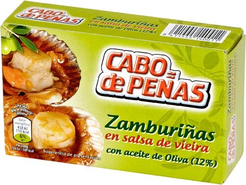 Kammmuscheln in galizischer Sauce - Zamburiñas en Salsa de Vieira Kammmuscheln in galizischer Sauce - Zamburiñas en Salsa de Vieira von Conservas del Noroeste, S.A.