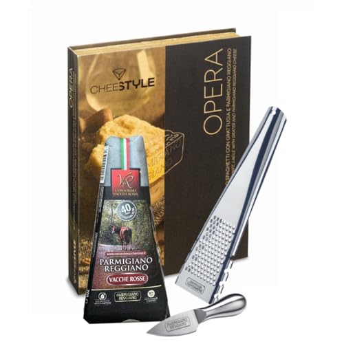 Opera - Geschenkpackung mit Parmigiano Reggiano DOP Vacche Rosse über 40 Monate gereift - 250 g Opera - Geschenkpackung mit Parmigiano Reggiano DOP Vacche Rosse über 40 Monate gereift - 250 g von Consorzio Vacche Rosse