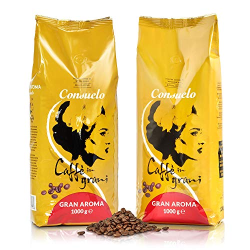 Consuelo Italienischer Caffè Gran Aroma - ganze Bohnen, 2 x 1 kg von Consuelo