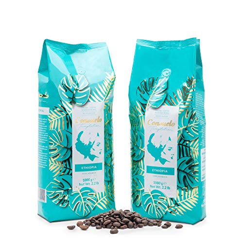 Kaffee in ganzen Bohnen, Consuelo Ethiopia - 2 x 1 kg von Consuelo