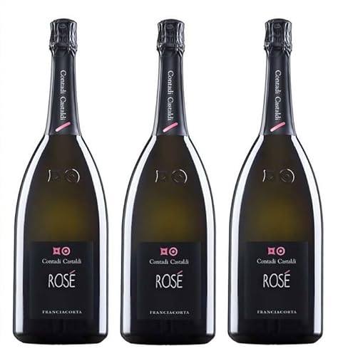 3x 1,5l - Contadi Castaldi - Rosé Brut - MAGNUM - Franciacorta D.O.C.G. - Italien - Rosé-Schaumwein brut 3x 1,5l - Contadi Castaldi - Rosé Brut - MAGNUM - Franciacorta D.O.C.G. - Italien - Rosé-Schaumwein brut von Contadi Castaldi