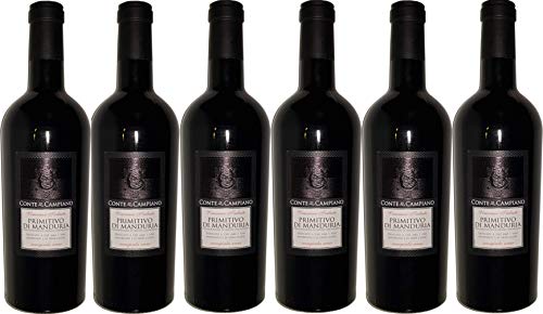 6x 0,75l Conte di Campiano - Primitivo di Manduria D.O.C Sexaginta Unus 6x 0,75l Conte di Campiano - Primitivo di Manduria D.O.C Sexaginta Unus von Conte di Campiano