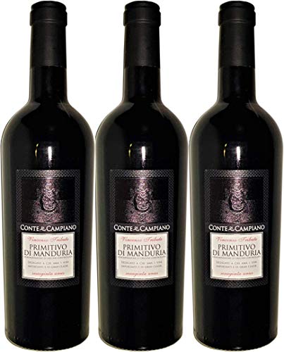 Conte di Campiano Primitivo Di Manduria Sessantuno trocken (3 x 0.75 l) von Conte di Campiano