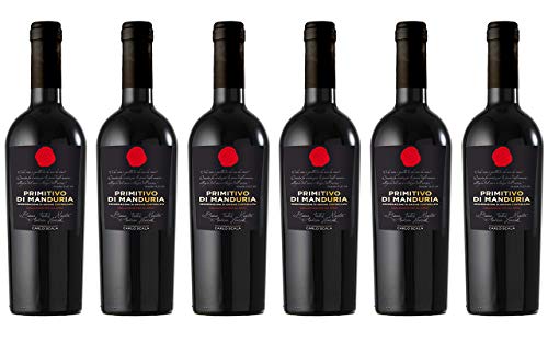 Carlo Scala Primitivo di Manduria DOC / Trockener Rotwein aus Apulien (6 x 0.75 l) von Conte di Campiano