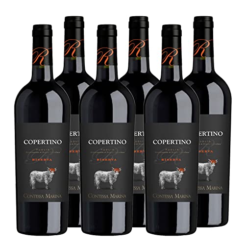 Copertino DOC Rosso Riserva "Contessa Marina" Rotwein Apulien trocken (6 x 0.75l) von Contessa Marina