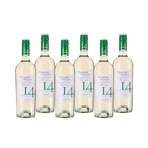 "Passione di Puglia" BIO Bianco IGT "14" CM Weißwein Apulien trocken (6 x 0.75l) von Contessa Marina