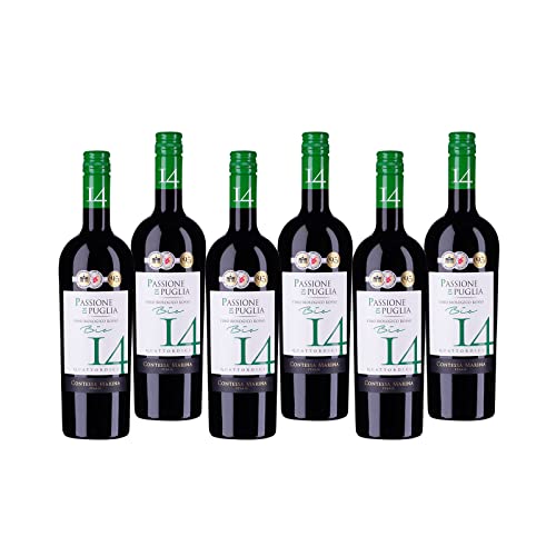 "Passione di Puglia" BIO Rosso IGT "14" CM Rotwein Apulien trocken (6 x 0.75l) von Contessa Marina