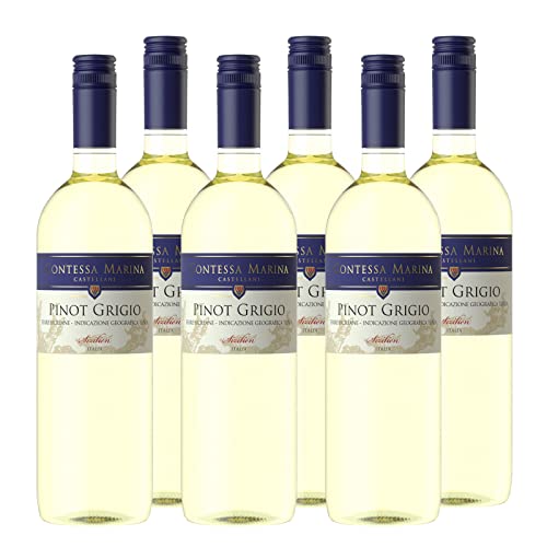 Pinot Grigio Terre Sic. IGT "Contessa Marina" Weißwein Sizilien trocken (6 x 0.75l) von Contessa Marina