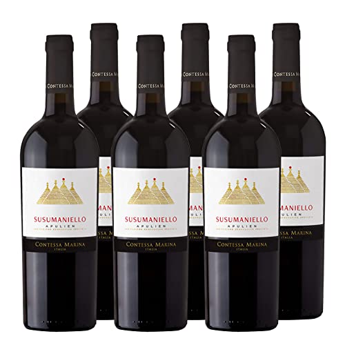 Susumaniello Salento IGT "Contessa Marina" Rotwein Apulien trocken (6 x 0.75l) von Contessa Marina