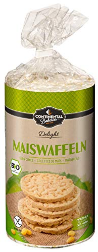 Bio Maiswaffeln mit Meersalz, glutenfrei, 120 g von Continental Bakeries