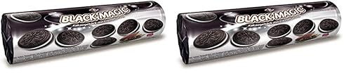 Continental Bakeries Black Magic, Kakaogebäck mit Cremefüllung, Doppelkekse Schoko, 176 g (Packung mit 2) von Continental Bakeries
