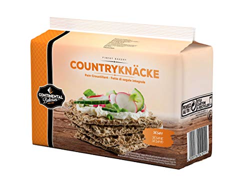 Countryknäcke Knäckebrot Sesam, 250 g (1er Pack) von Continental Bakeries