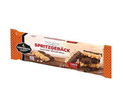 Wellenspritzgebäck mit Zartbitterschokolade von Continental Bakeries