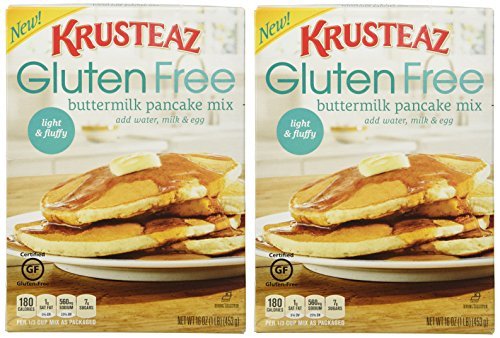 Krusteaz, Gluten Free, Pancake Mix, Buttermilk, 16oz Box (Pack of 2) by Krusteaz von Krusteaz