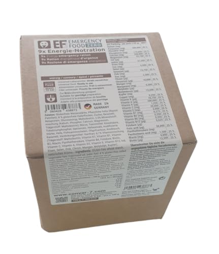 Convar-7 EF Emergency Food Energie Notration 9 x 120g (Zero würzig) von Convar-7
