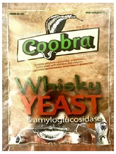 Coobra HUGBERT TOP Whisky Yeast Brennerei-Hefe Whisky Alkohol Gärhefe Hefe, 1 Stück von Coobra