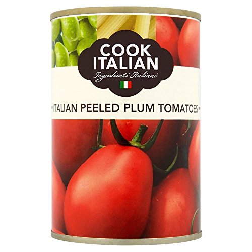 Koch Italienisch Geschält Pflaume-Tomaten (400 g) - Packung mit 2 von Cook Italian