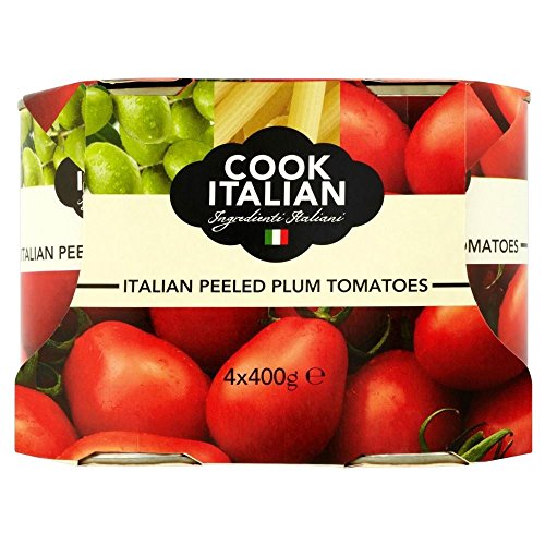 Kochen Italienisch Geschälte Eiertomaten (4X400G) von Cook Italian