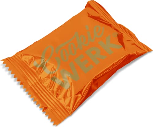 Cookie Werk | Schoko Cookie | Orangene Verpackung & Goldene Schrift von Cookie Werk