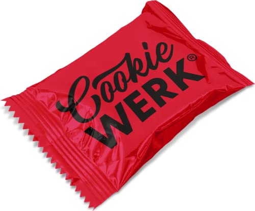 Cookie Werk | Schoko Cookie | Rote Verpackung & Schwarze Schrift von Cookie Werk