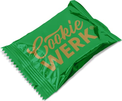Cookie Werk | Schoko Creme Cookie | Grüne Verpackung & Goldene Schrift von Cookie Werk