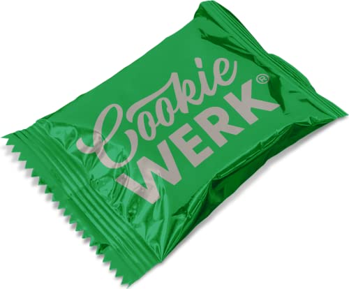 Cookie Werk | Schoko Creme Cookie | Grüne Verpackung & Silberne Schrift von Cookie Werk