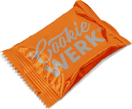 Cookie Werk | Vanille Cookie | Orangene Verpackung & Silberne Schrift von Cookie Werk
