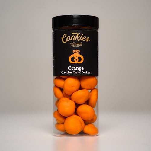 Orange Cookie Bites – 245g – Dänische Butterkekse mit Orangenstücken & Vollmilchschokolade – Handgemachte Premium-Cookies mit fruchtiger Note von Cookies by Ejvinds
