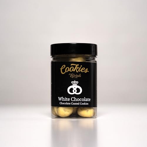 White Chocolate Cookie Bites – 130g – Dänische Butterkekse mit weißer Schokolade – Handgemachte Premium-Cookies – Cremig, süß & knusprig von Cookies by Ejvinds