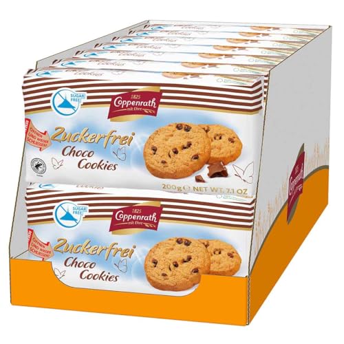 Coppenrath Choco Cookies ohne Zucker, 14er Pack (14 x 200g) von Cookies