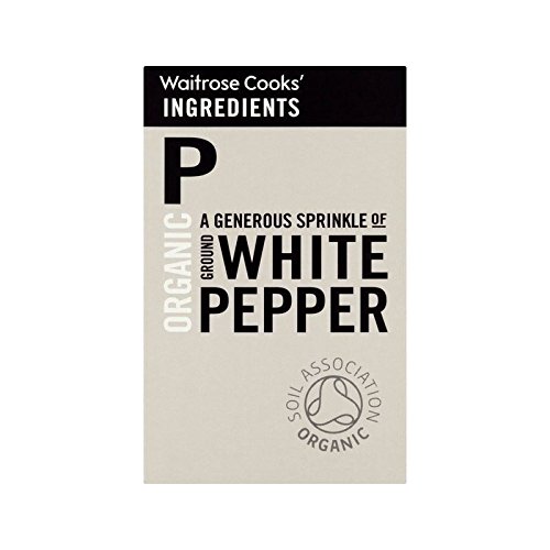 Köche Zutaten Organischen Gemahlener Weißer Pfeffer 40G Waitrose - Packung mit 4 von Cooks' Ingredients