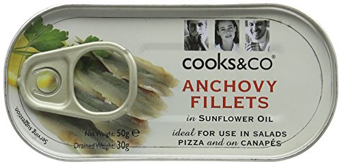 Cooks & Co Anchovy Fillets in Sunflower Oil 50g von Cooks & Co