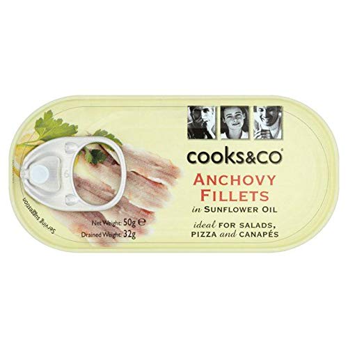 Cooks & Co Anchovy Fillets in Sunflower Oil 50g von Cooks