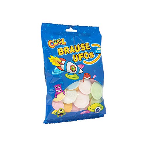 COOL Brause Ufos, kunterbuntes Esspapier mit Brausepulver, Mitgebsel Kindergeburtstag, 21 x 39 g Beutel, 21 Tüten (Karton 819 g) von Cool