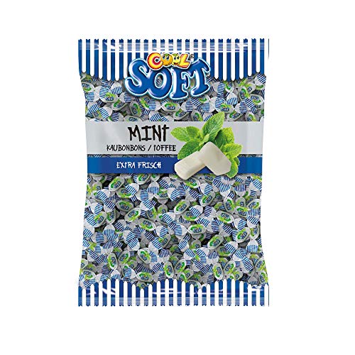 Cool Soft Kaubonbons Mint, Extra Frisch, Weichkaramelle mit Minzgeschmack, 1 kg von Cool