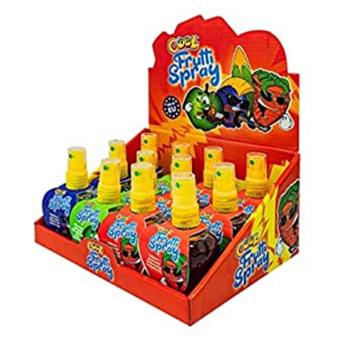 COOL Frutti Spray, zuckerfreies Candy Spray, made in EU, 3 Sorten: Erdbeere, Heidelbeere, Grüner Apfel, 12 Sprays (12 x 45 g), 540 g von COOL