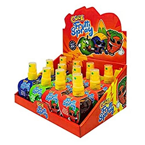 COOL Frutti Spray, zuckerfreies Candy Spray, made in EU, 3 Sorten: Erdbeere, Heidelbeere, Grüner Apfel, 12 Sprays (12 x 45 g), 540 g von Cool